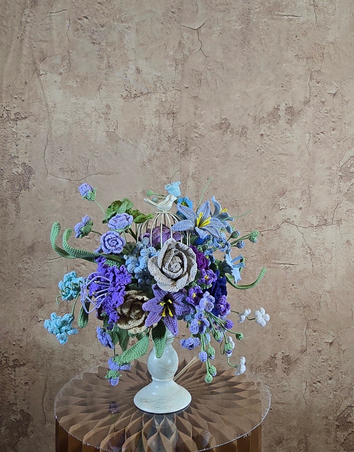 Crochet table centerpiece