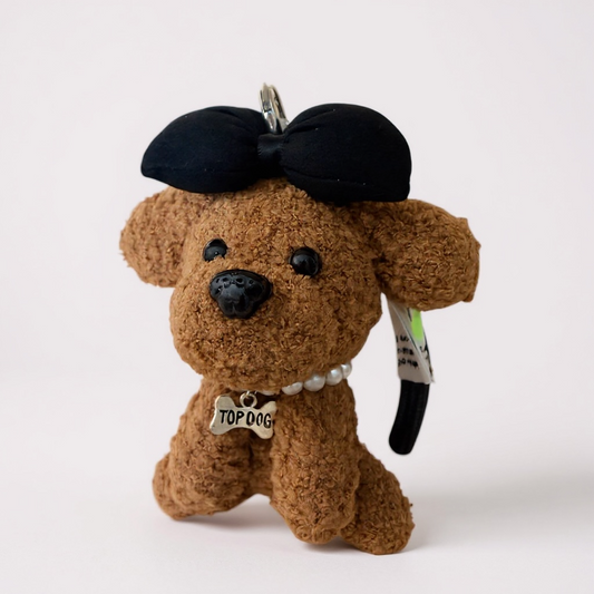 Crochet Poodle Keychain